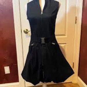 Joseph Ribkoff Black Sleeveless Sheath Dress